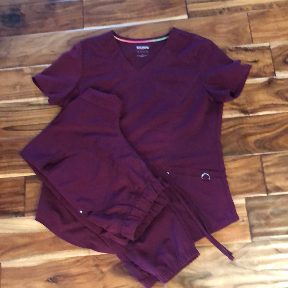 Premium Ultimate mock wrap scrub top and jogger